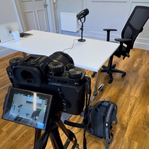 Behind the scenes: Done Different Media filming setup